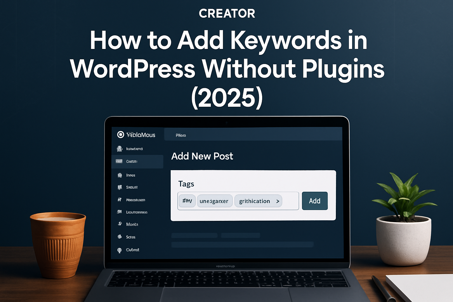 How to Add Keywords in WordPress Without Plugins (2025)